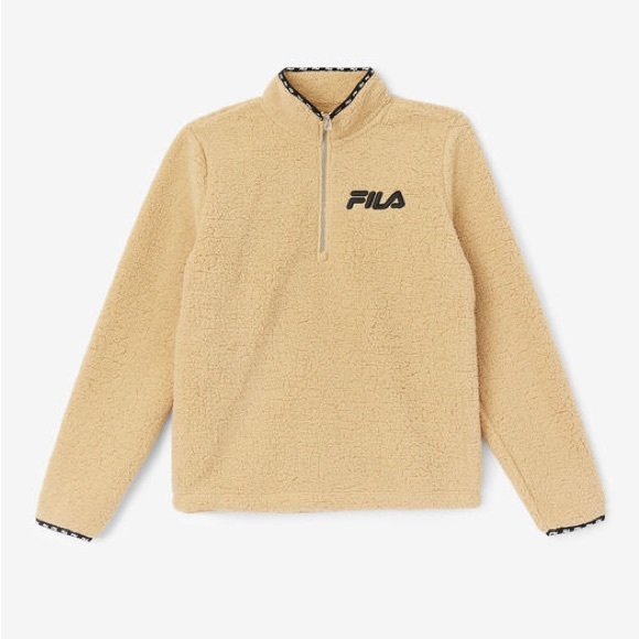 Fila Tops - FILA SHELLY SHERPA QUARTER ZIP